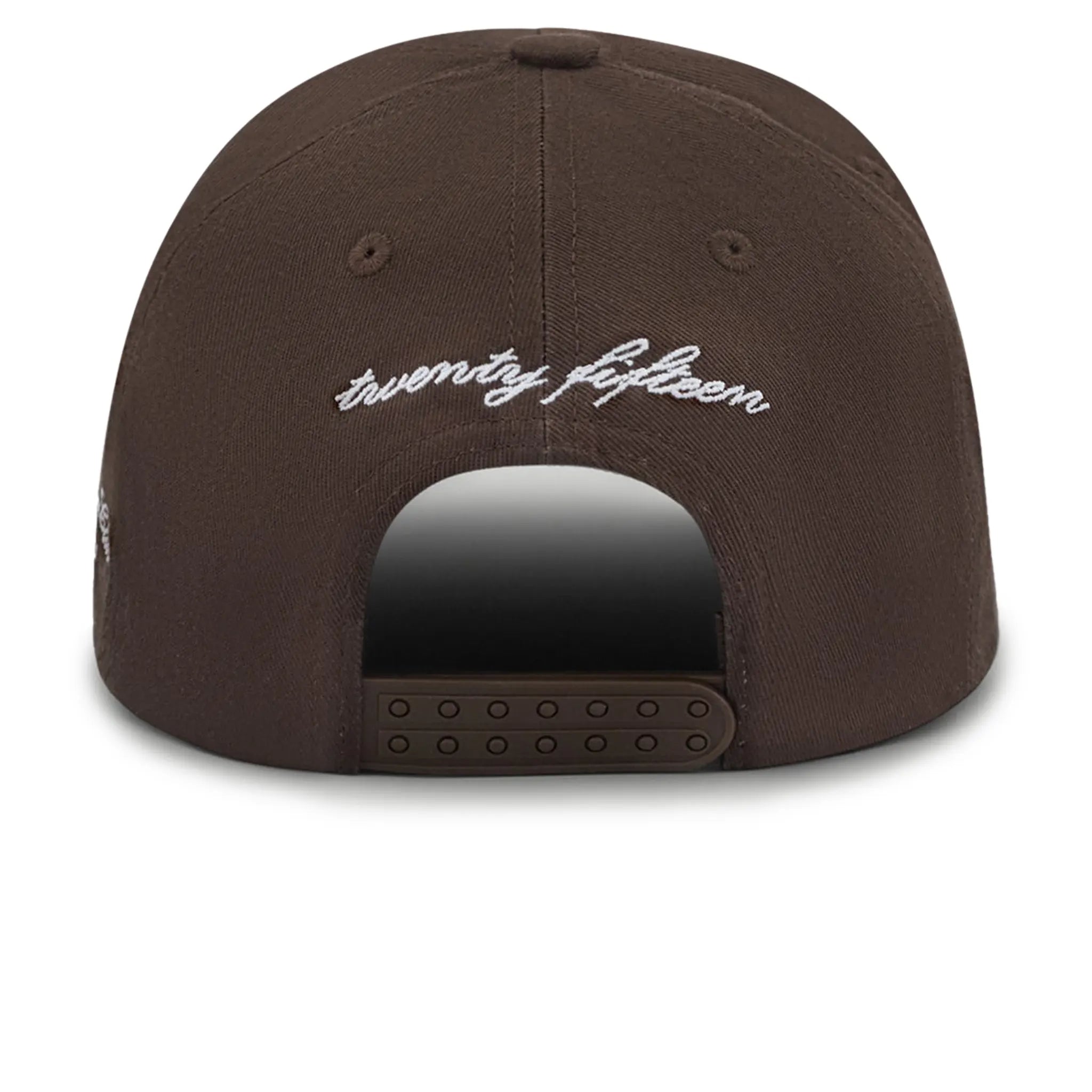Back View of The Couture Club Emblem Embroidery Brown Cap
